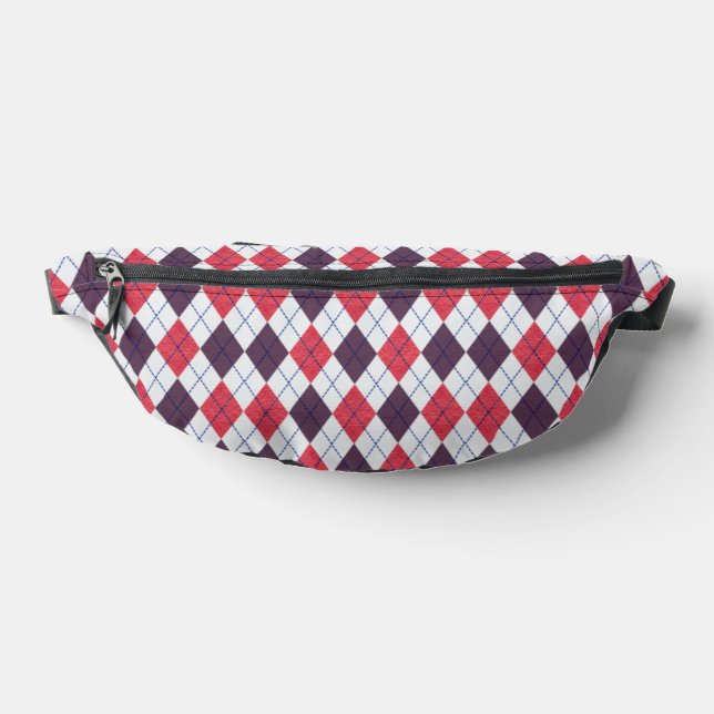 Argyle Pattern Fanny Pack (Lay Down)