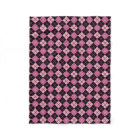 Argyle Pattern in Black and Pink
