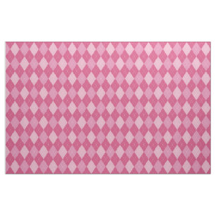 Argyle Pattern, Pink Fabric