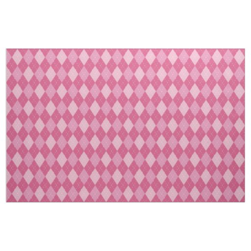 Argyle Pattern, Pink Fabric