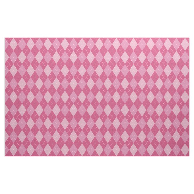 Argyle Pattern, Pink Fabric (Fat Quarter)