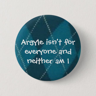 Argyle Pinback Button