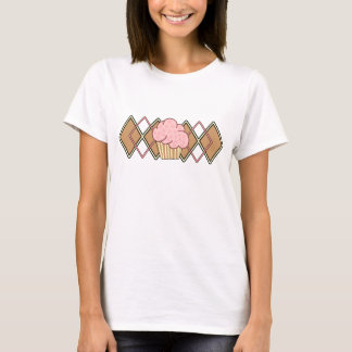 Argyle Pink Cupcake T-Shirt