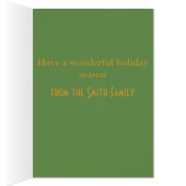 Argyle plaid Christmas card.. (Inside (Right))