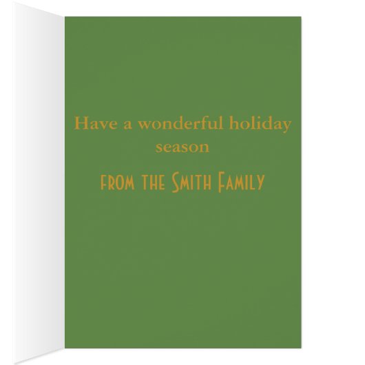 Argyle plaid Christmas card.. (Inside (Right))