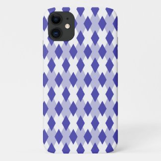 Argyle Plaid Pattern_4A46B0 iPhone 11 Case