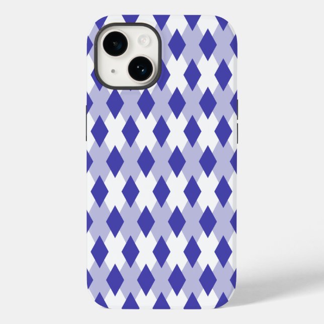 Argyle Plaid Pattern_4A46B0 Case-Mate iPhone Case (Back)