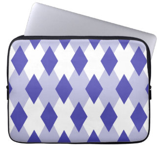 Argyle Plaid Pattern_4A46B0 Laptop Sleeve