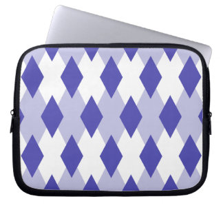 Argyle Plaid Pattern_4A46B0 Laptop Sleeve