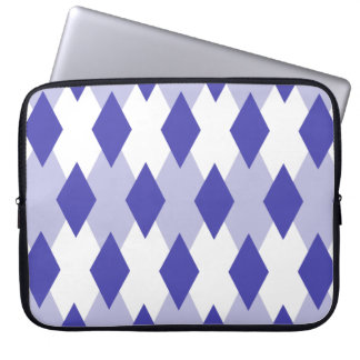 Argyle Plaid Pattern_4A46B0 Laptop Sleeve
