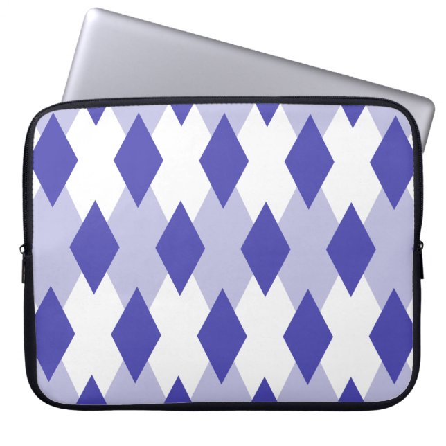 Argyle Plaid Pattern_4A46B0 Laptop Sleeve (Front)