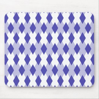 Argyle Plaid Pattern_4A46B0 Mouse Pad