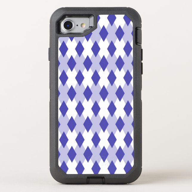 Argyle Plaid Pattern_4A46B0 Otterbox iPhone Case (Back)