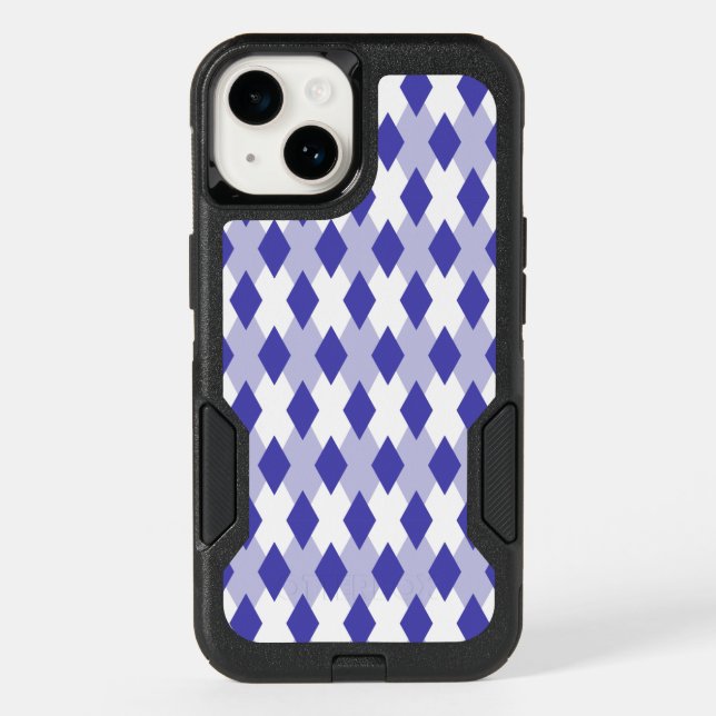 Argyle Plaid Pattern_4A46B0 Otterbox iPhone Case (Back)