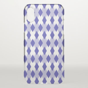 Argyle Plaid Pattern_4A46B0 iPhone X Case