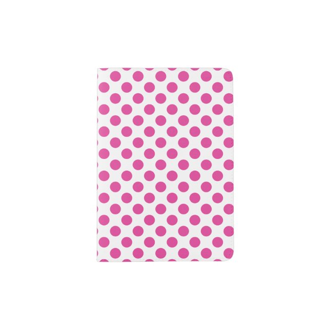 argyle Polka Dot Pattern Love Ball Print Cute Passport Holder (Front)