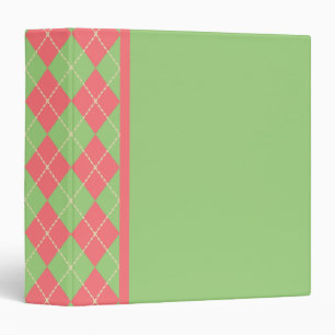 Argyle Retro Teacher's School Class Binder