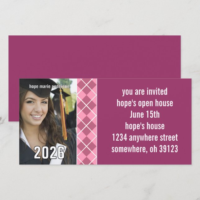 Argyle Senior Graduation Open Houses Photo (Front/Back)