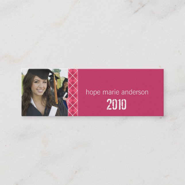 Argyle Senior Pictures Senior Profile Card (Front)