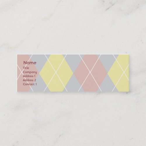 Argyle - Skinny Business Card Templates