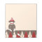 Argyle Sock Monkey Notepad