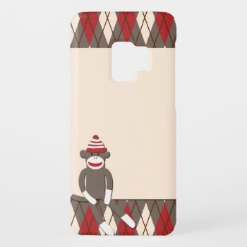 Argyle Sock Monkey Samsung Galaxy S3 Case by CuteLittleTreasures at Zazzle