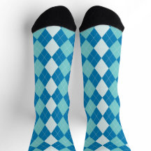 Argyle Socks Blue Design