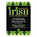 Argyle St. Patricks Day Party Invitations