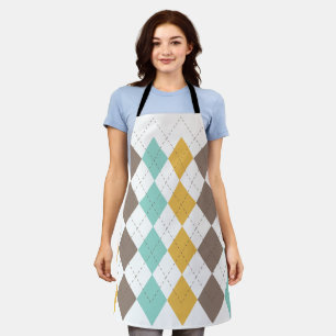 Argyle Tartan Scottish Diamond pattern Apron