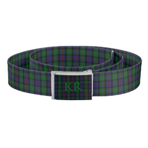 Argyll District Tartan with monogram / initials Belt