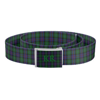 Argyll District Tartan with monogram / initials Belt