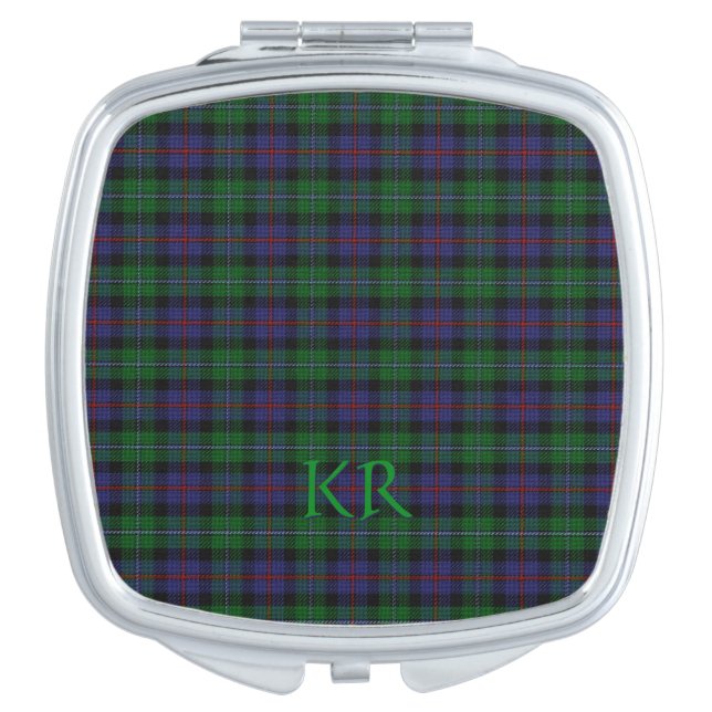 Argyll District Tartan with monogram / initials Compact Mirror (Front)