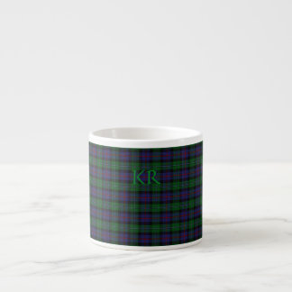 Argyll District Tartan with monogram / initials Espresso Cup