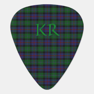 Argyll District Tartan with monogram / initials Guitar Pick