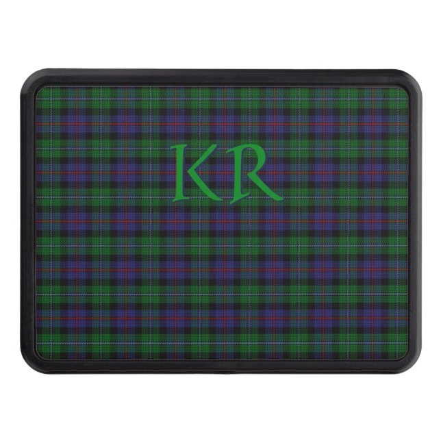 Argyll District Tartan with monogram / initials Hitch Cover (Front)