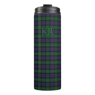 Argyll District Tartan with monogram / initials Thermal Tumbler