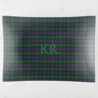 Argyll District Tartan with monogram / initials Trinket Tray