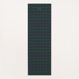 Argyll District Tartan with monogram / initials Yoga Mat