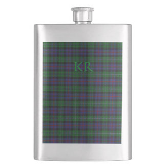 Argyll District Tartan with monogram / name Flask