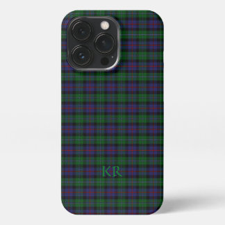 Argyll District Tartan with monogram / name iPhone 13 Pro Case
