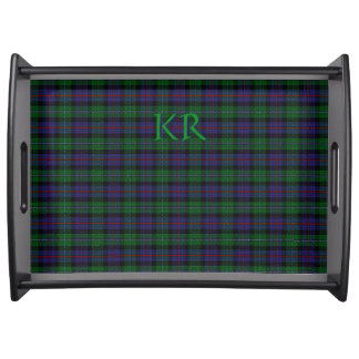 Argyll District Tartan with monogram / name Serving Tray
