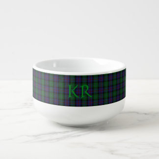 Argyll District Tartan with monogram / name Soup Mug