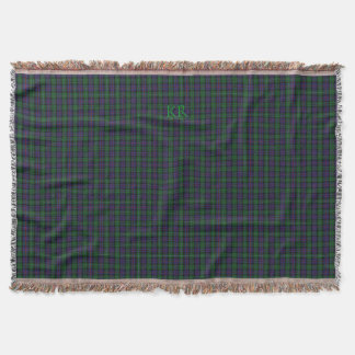 Argyll District Tartan with monogram / name Throw Blanket