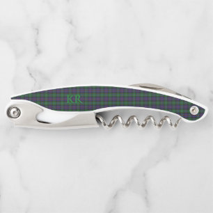 Argyll District Tartan with monogram / name Waiter's Corkscrew