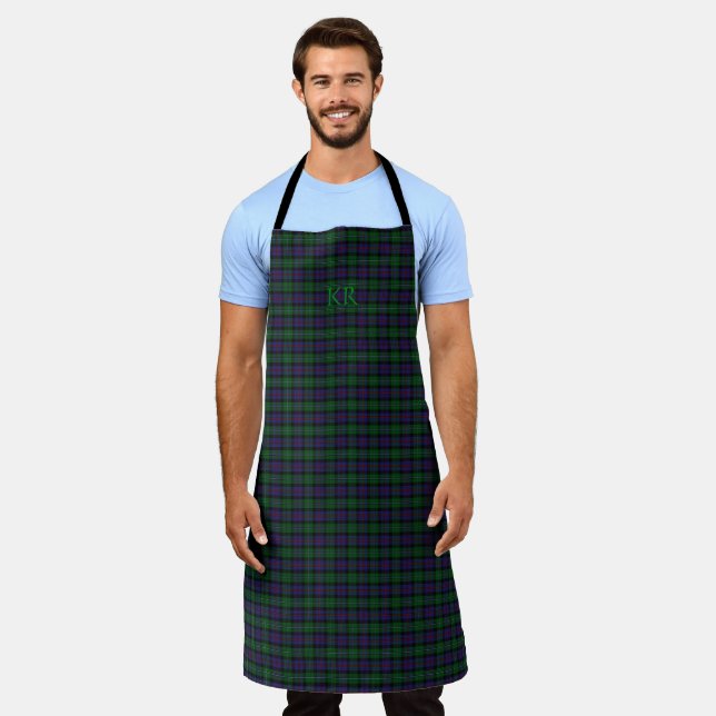 Argyll District Tartan with name / monogram Apron (Worn)