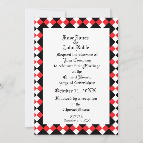 Argyll Ivory XI (Ruby) Wedding Invitation