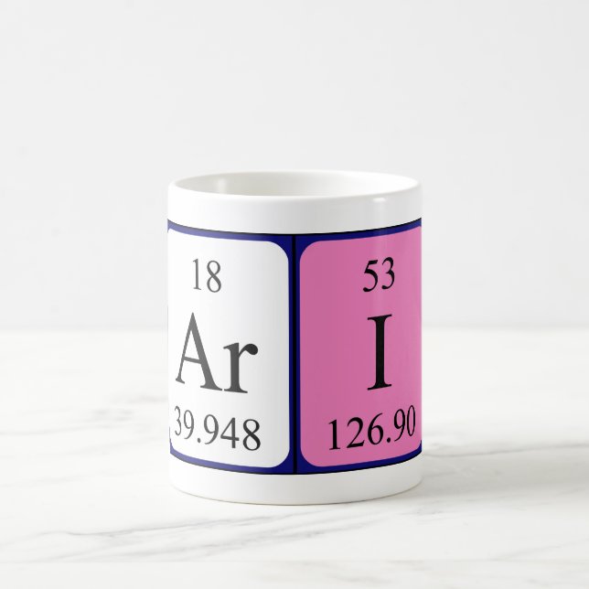 Ari periodic table name mug (Center)