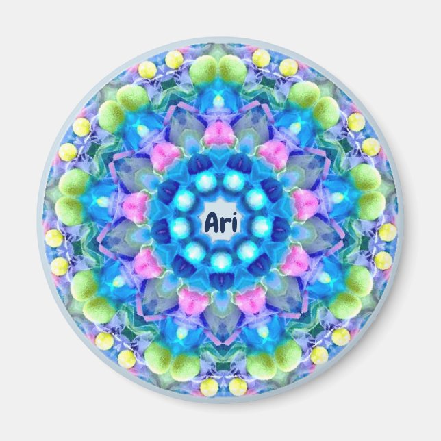 ARI ~ Personalized Easter Pattern Fractal ~ Magnet (Front)