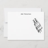 Ari Yonatan Torah Bar Mitzvah Invitation Thank You (Front)