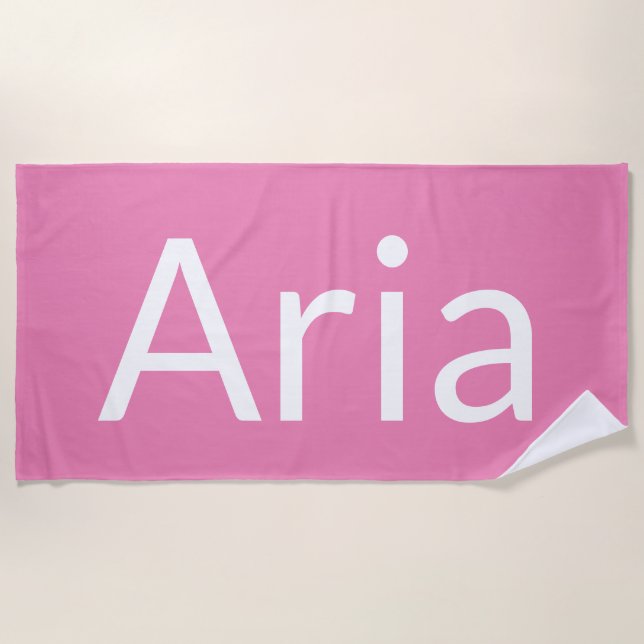 Aria Beach Towel (Front)
